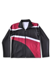 CH212 Online Order Cheerleading Jacket Fashion Design Contrast Color Zip Cheerleading Uniform Cheerleading Uniform Supplier detail view-1